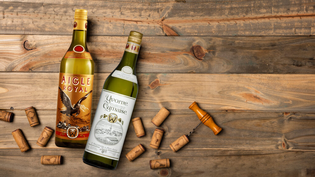 Zwei Flaschen Aigle und Yvorne von Waldvogel Weine als Weinempfehlung