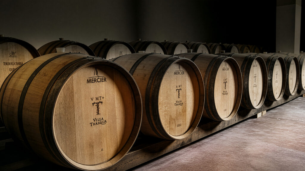 Villa-Trasqua-Chianti-Toskana-Weingut-Weinkeller-Barriques