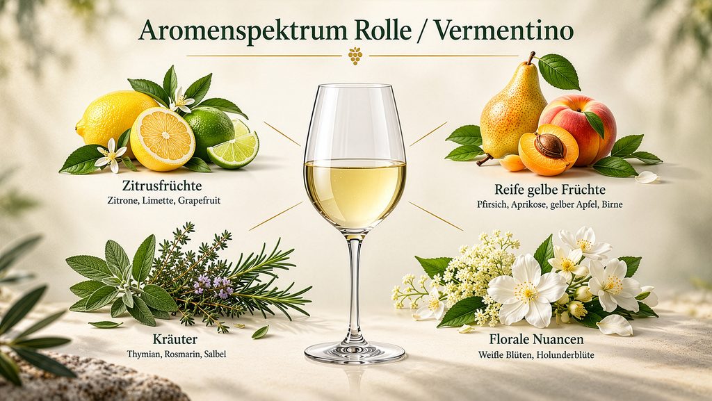 Rebsorte-Rolle-Wein-Vermentino-Aromenspektrum-Weisswein