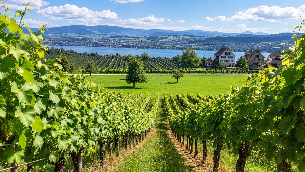 Weinbauregion-Zürichsee-Weinberge-See-Region